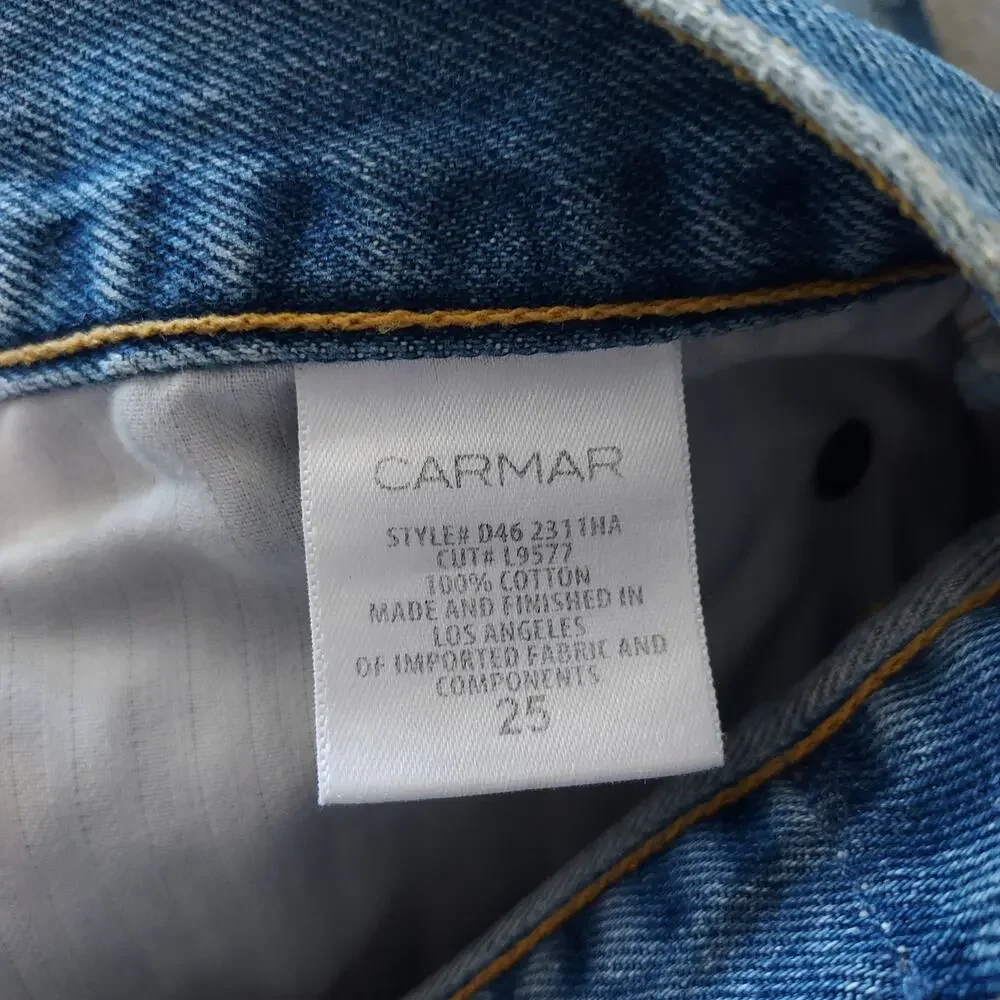 Carmar Denim Distressed Skirt Size 25